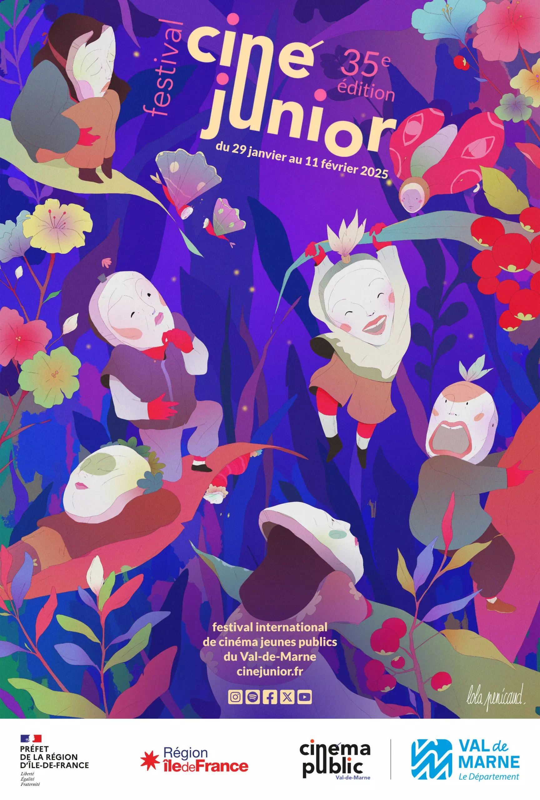 Affiche 2025 du festival Ciné Junior