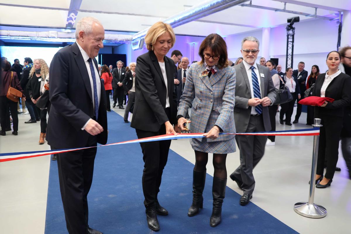 Inauguration du centre de formation Aforp sur le Campus Cachan (14 janvier). Crédit Aforp