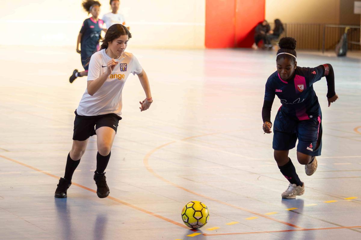 Un week-end du futsal pour les jeunes Cachanaises et Cachanais (16 février). Crédit Nasser Berzane