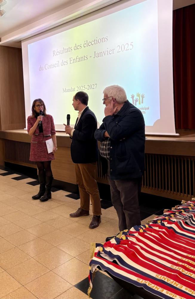 Installation des nouveaux membres du conseil des enfants (8 février). Crédit Nasser Berzane