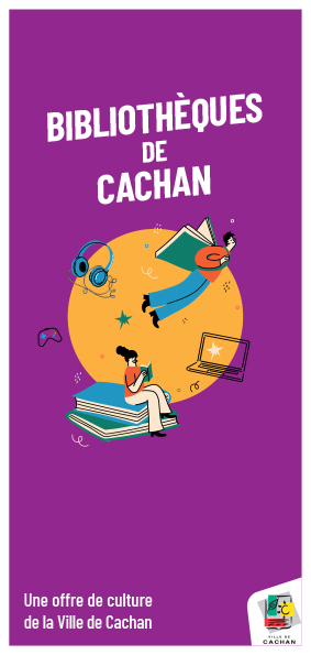 couverture dépliant 2024 des bibliothèques de Cachan