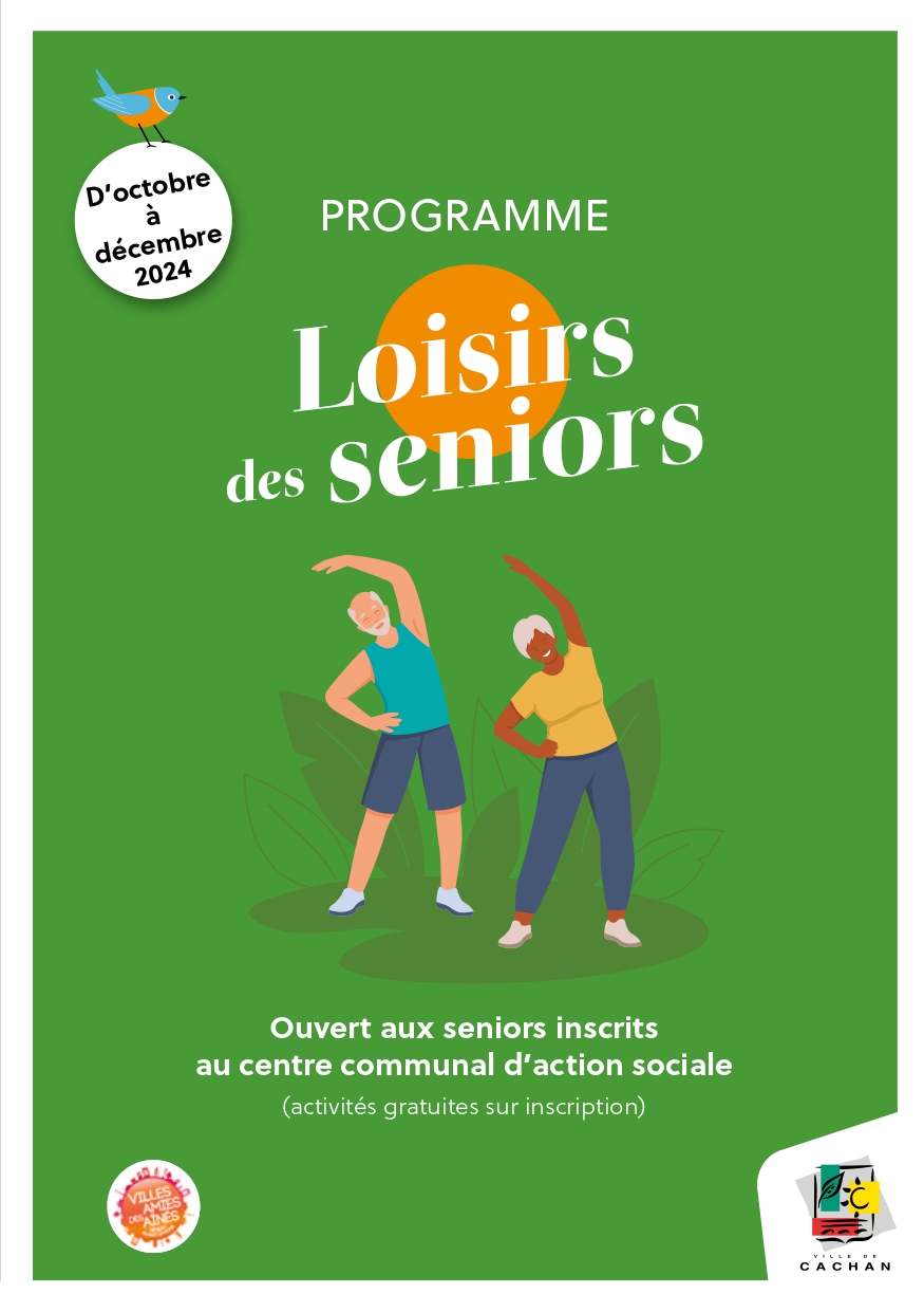 Programme CCAS Loisirs des seniors octobre à décembre 2024