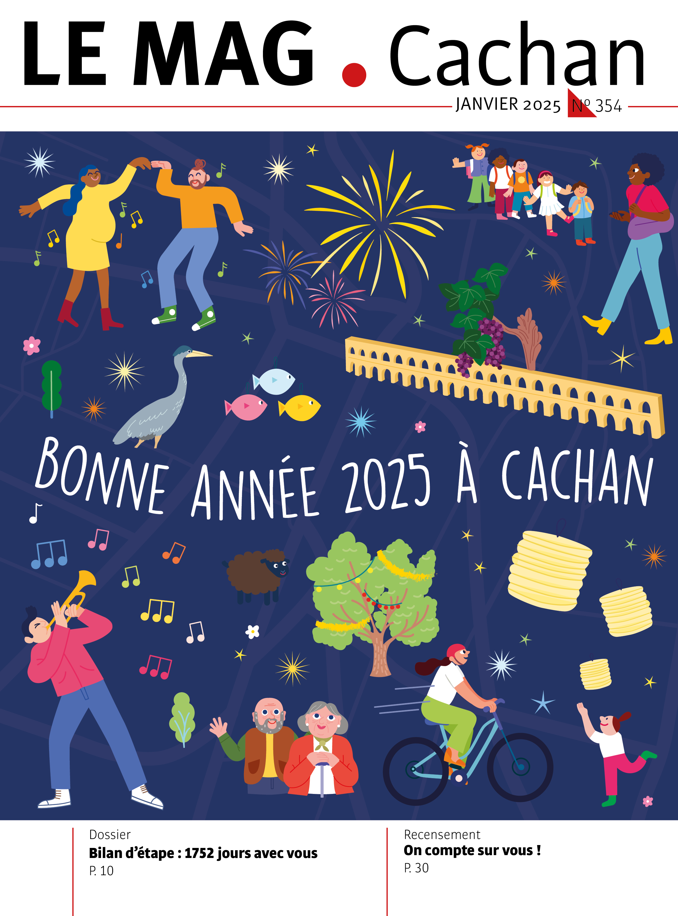 Couverture du magazine de Cachan numéro 354 de Janvier 2025